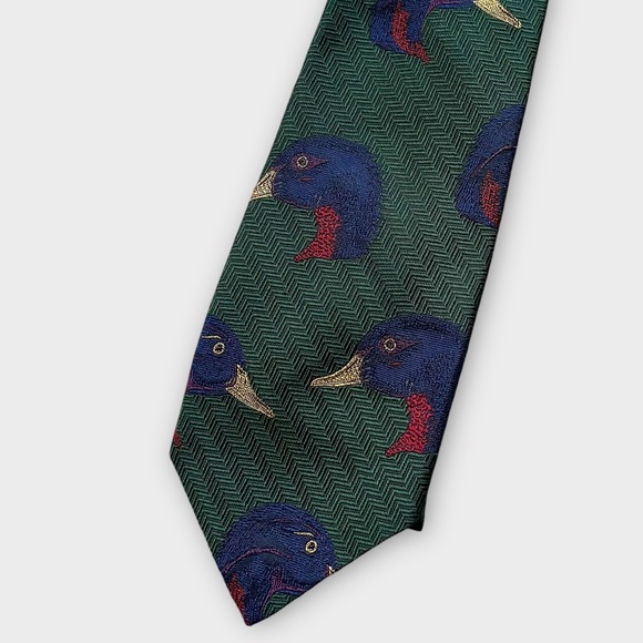 Vintage Nordstrom Silk Mallard Duck Tie - Picture 6 of 6